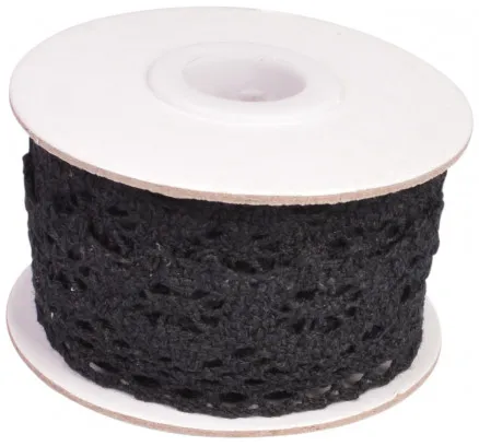 Infinity Hearts Blonde/Blondebånd Svart 26mm 2,5m