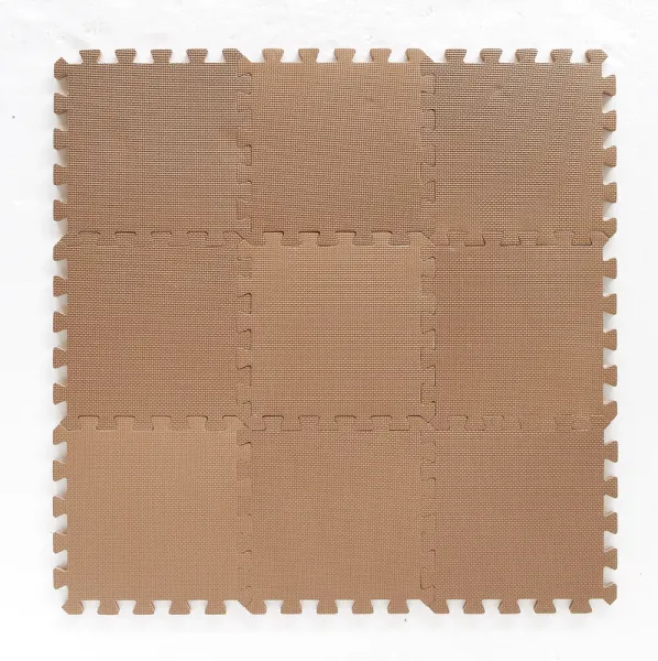 Skumleke­gulv Bekids, Cappuccino 9 stk