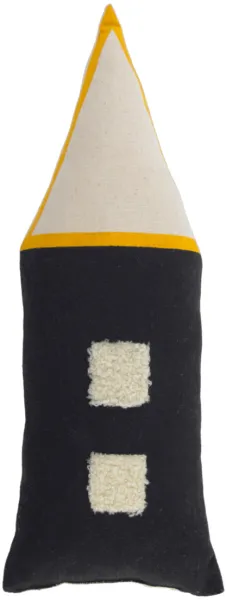 LAFORMA Nisi pute - beige og svart bomull (35x13)