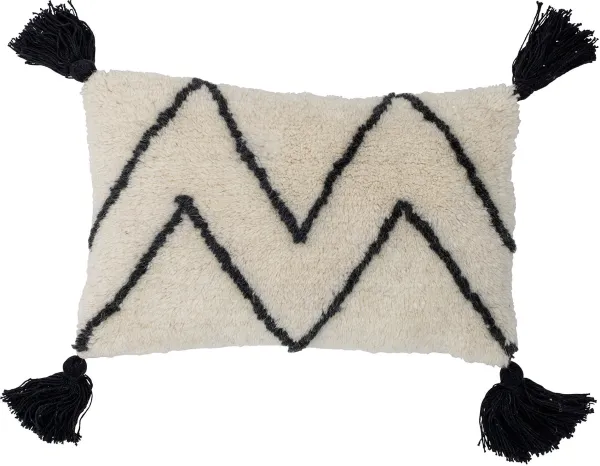 BLOOMINGVILLE Ayn Pute, Hvit, Bomull B: 25cm, L: 40cm