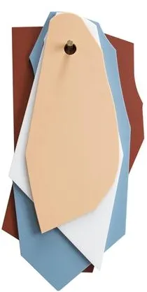 Valerie Objects Cutting Board Skjærebrett/Oppheng Brun/Blå/Hvit/Rosa